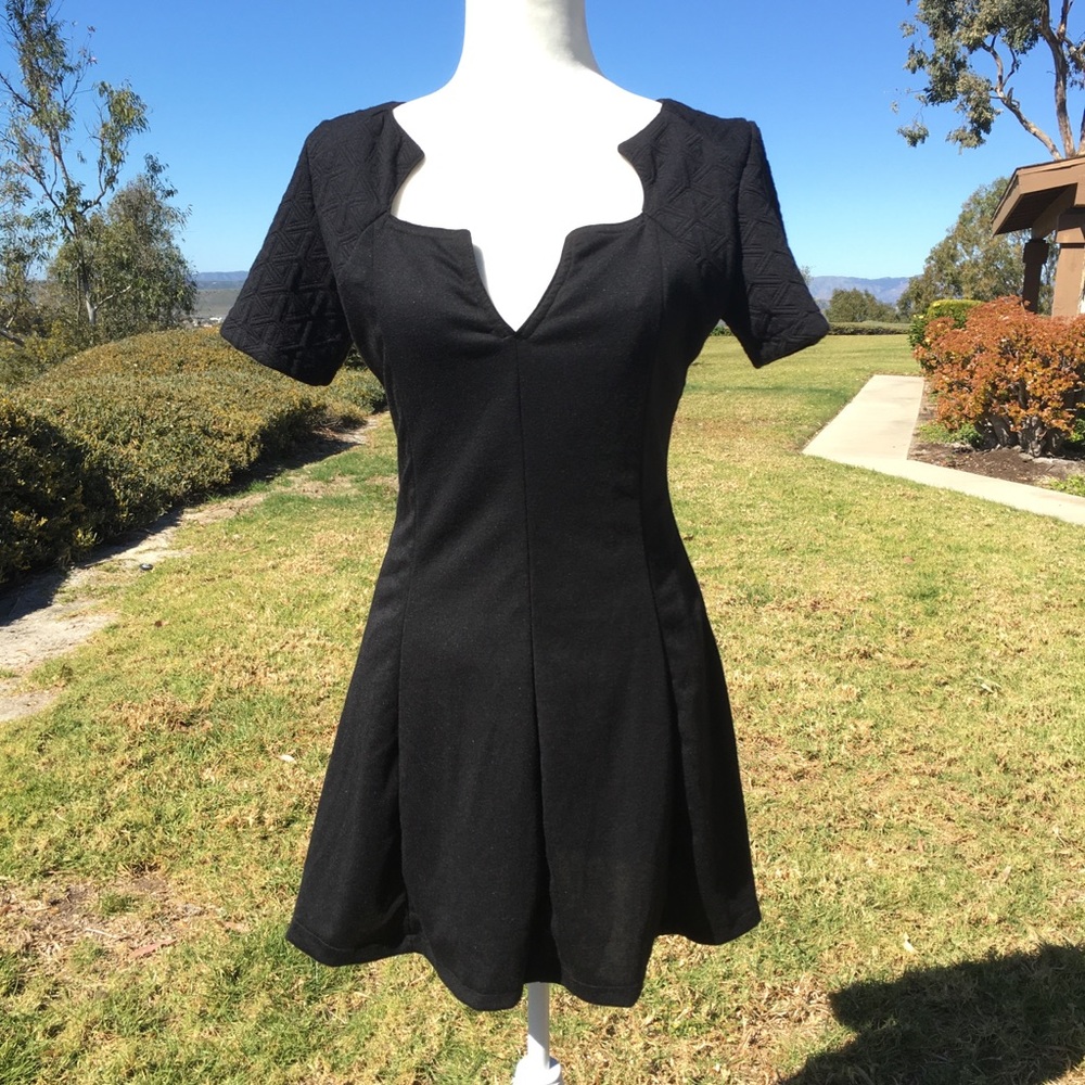 Black mini dress